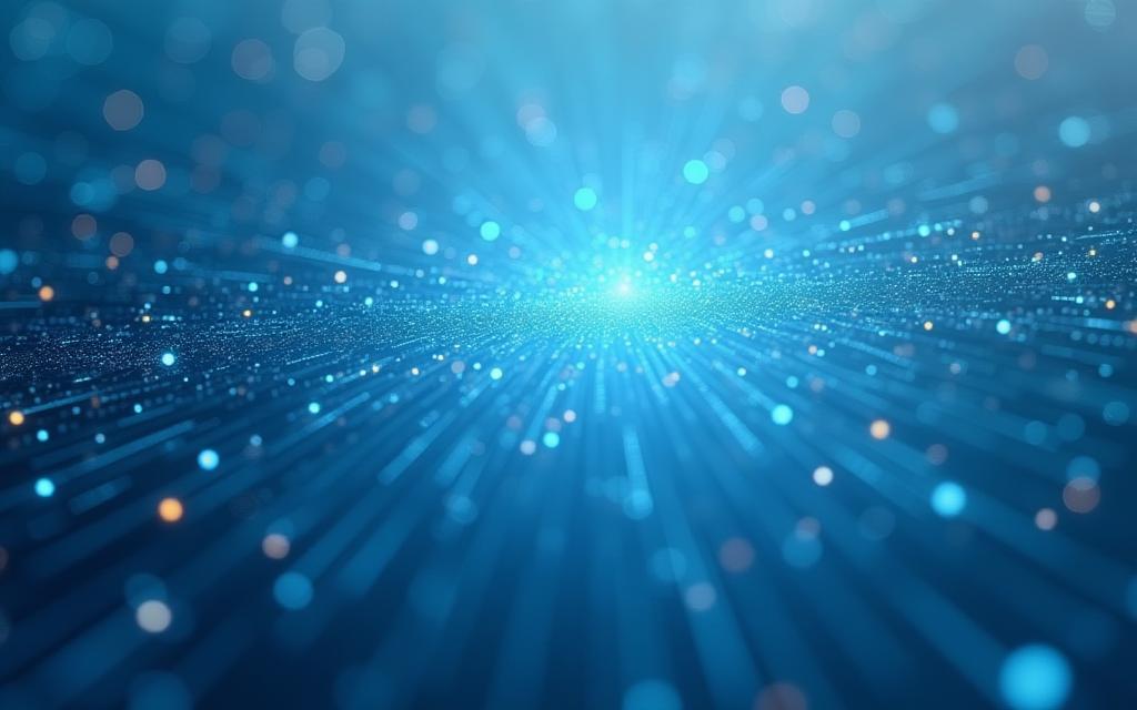 Fondo abstracto con motivos tecnológicos: código, chips y gráficos